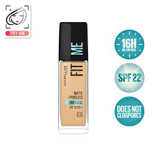MAYBELLINE FIT ME MATTE PORELESS OIL CONTROL FOUNDATIN 16H SPF 22 PA++
