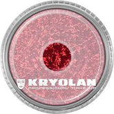 KRYOLAN POLYESTER GLITTER FINE BRIGHT RED
