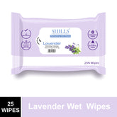 SHILLS Professional Refreshing Wet Wipes – Lavender, 25N