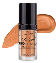L.A. Girl PRO.Coverage HD Long Wear Illuminating Liquid Foundation – Soft Honey (28ml)