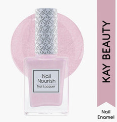Kay Beauty Nail Nourish Glitter Pastel Nail Enamel Polish – Pink Stardust 08 – 9ml