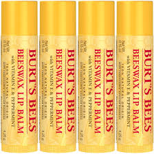 BURTS BEES MOISTURIZING 4 LIP BALMS 425