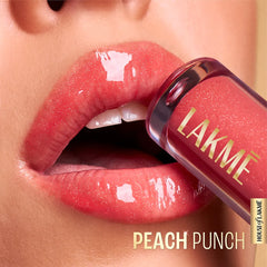 LAKME GLITTERATILIP GLAZE 5ML 202 PEACH PUNCH