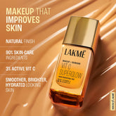 LAKME VIT C SUPERGLOW SKIN PERFECTING TINT 9ML W120 WARM CRÈ