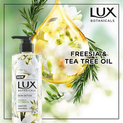 LUX BOTANICALS SKIN DETOX FREESIA TEA TREE OIL BODY WASH 450