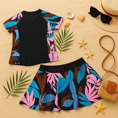 Tropical Fantasy Leaf Swim Outfit