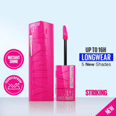 Maybelline New York Superstay Vinyl Ink Liquid Lipstick in the shade 150 Striking.