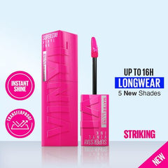 Maybelline New York Superstay Vinyl Ink Liquid Lipstick in the shade 150 Striking.