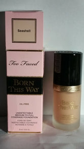 Too Faced Born This Way Natural Finish Foundation Seashell Full Size BNIB