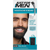 Just For Men Moustache & Beard Brush-In Colour Gel (Real Black M-55)