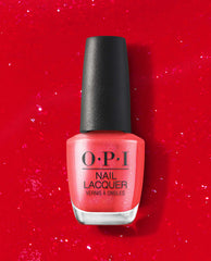 O.P.I Nail Lacquer Left Your Texts on Red - 15mL