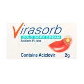 Virasorb Cold Sore Cream Aciclovir 5% 2g