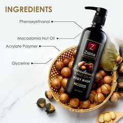 Zobha Macadamia Nut Oil Body Wash - 500ml