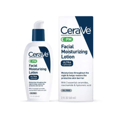 CeraVe PM Ultra Lightweight Facial Moisturizing Lotion - 60mL