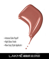Lakme Absolute Gel Stylist Nail Color 33 Saddle - 12 ml