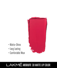 LAKMÉ ABSOLUTE 3D LIPSTICK - MAROON MAGIC