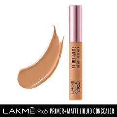 Lakme 9to5 Primer+Matte Liquid Concealer 30 Cinnamon - 5.4 ml