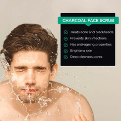 The Man Company Charcoal Tan Removal Face Scrub - 75Gm