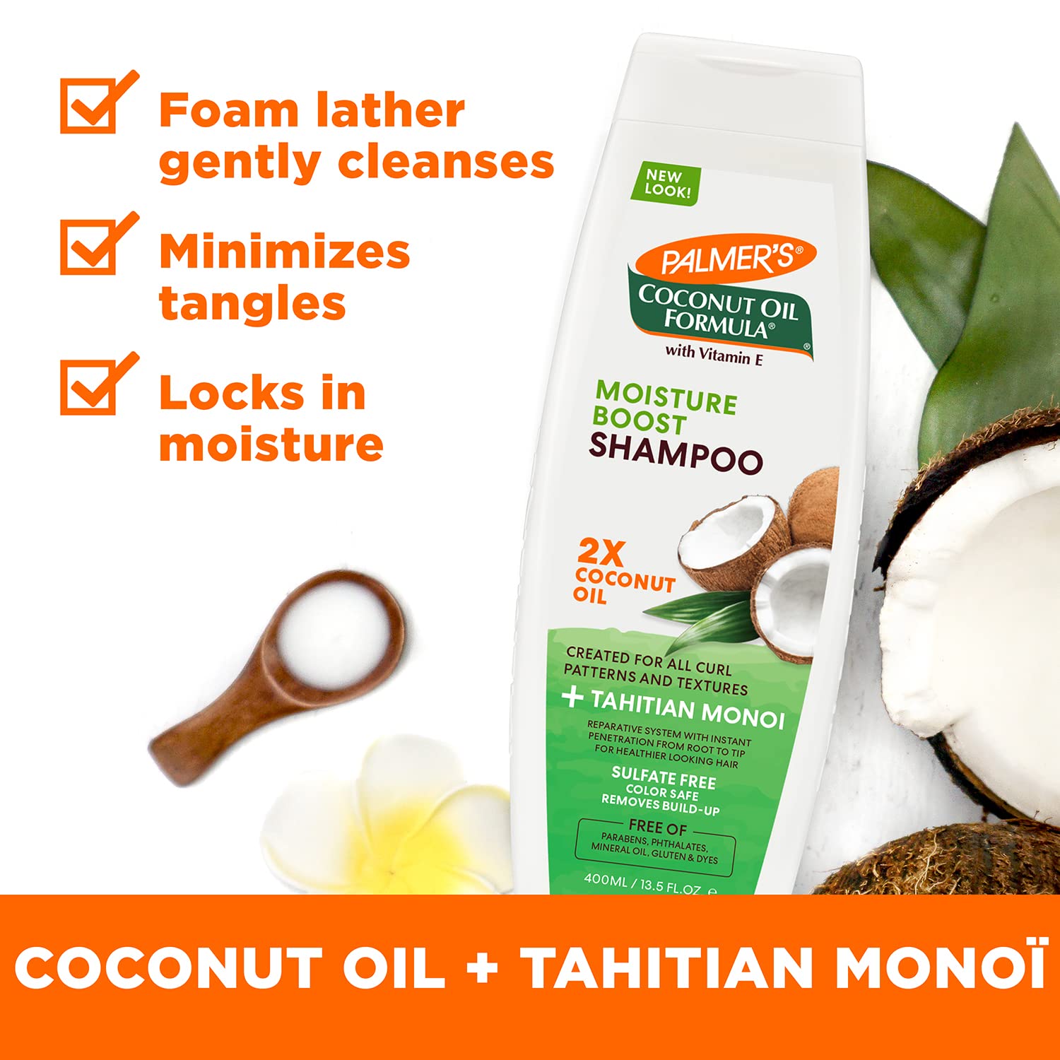 Palmer's Coconut Oil Formula Moisture Boost Shampoo-400ml