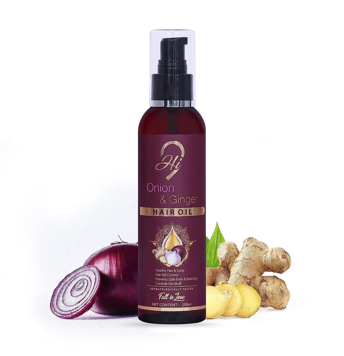 Hi9 Onion & Ginger Hair Oil, Hair Fall Control Healthy Hair200ML