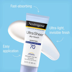 Neutrogena Ultra Sheer® Dry-Touch Oxybenzone-Free Sunscreen Lotion Broad Spectrum SPF 70