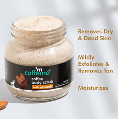 M Caffeine Coffee Body Scrub with Almonds - 200g