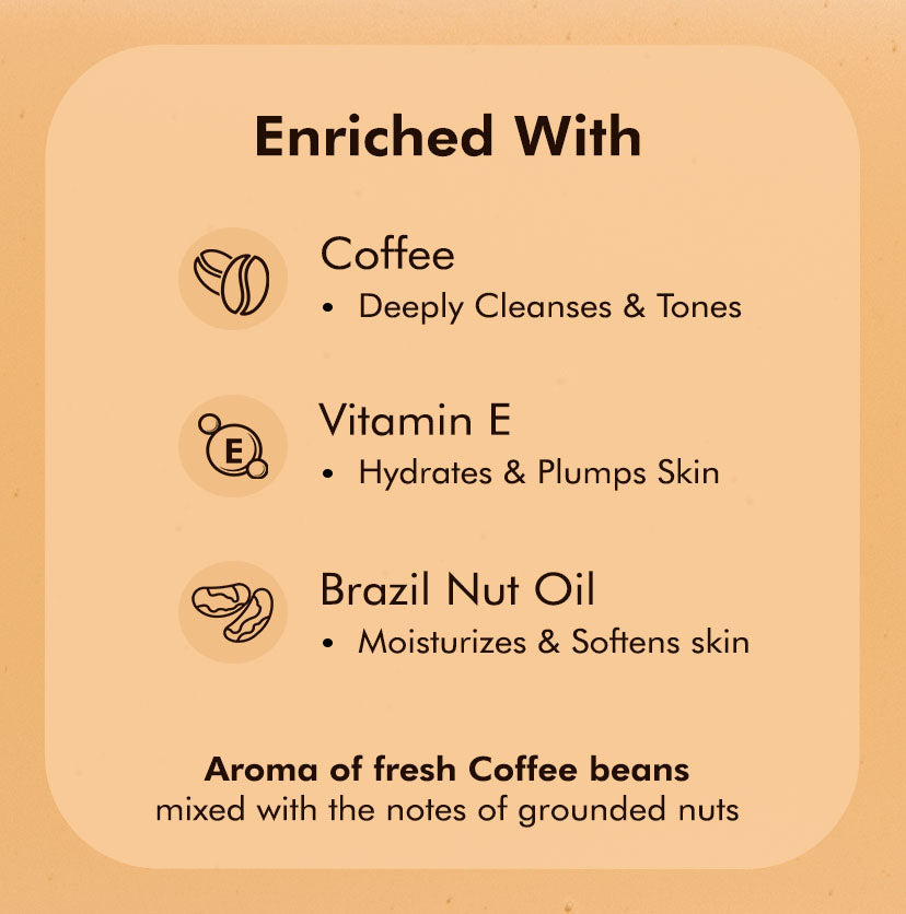 M Caffeine Coffee Body Wash with Vitamin E - 300ml