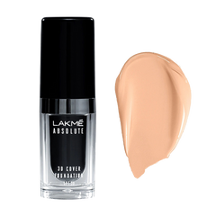 Lakmé Absolute 3D Cover Foundation C100 Cool Ivory - 15 ml