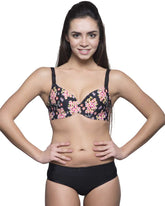 Eva Paris-Bra-Black Print-K66-2565