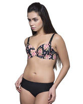 Eva Paris-Bra-Black Print-K66-2565