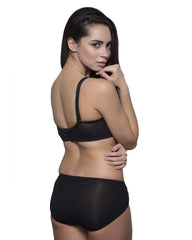 Eva Paris Bra Panty Set Blue+Black K66-2395