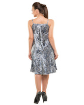 Eva Paris-2 Pes Set Nighty With Gawn Blue Print Night Wear-K75-3355