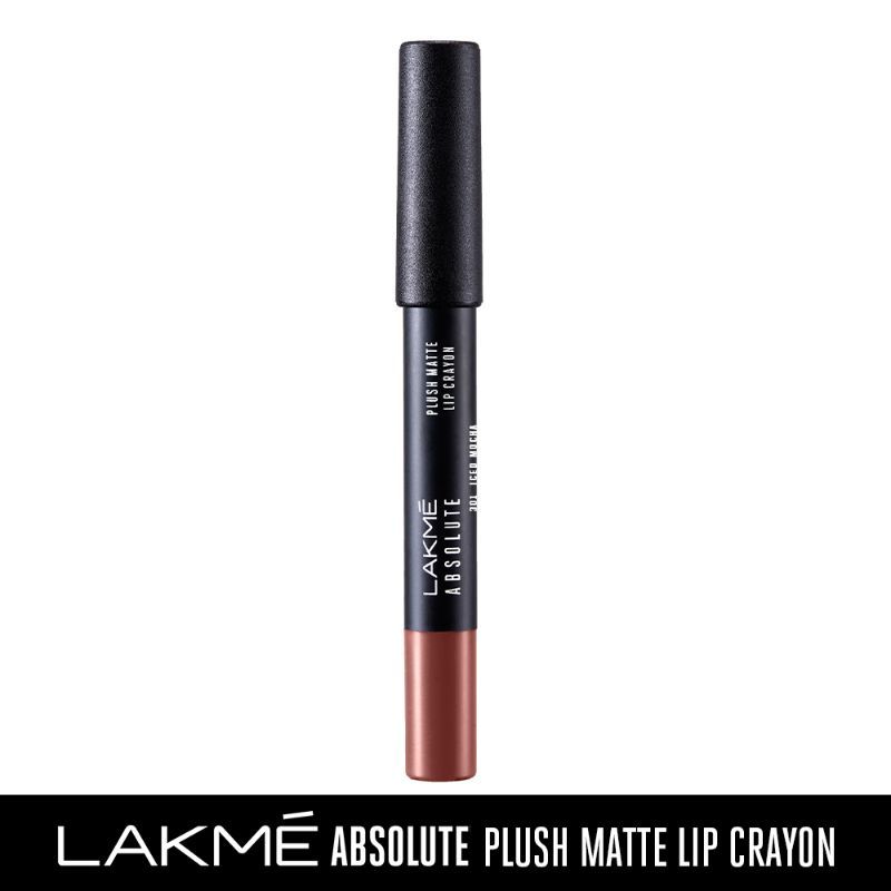 Lakme Absolute Plush Matte Lip Crayon 301 Iced Mocha 2.8 g