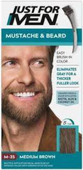 Just For Men Brush-In Color Gel Mustache & Beard Medium Brown M-35