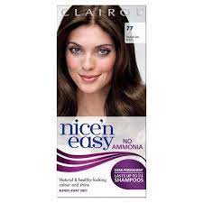 Clairol Nice'n Easy No Ammonia Semi-Permanent Hair Dye 77 Medium Ash Brown