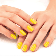 Lakme 9 to 5 Primer + Gloss Nail Colour, Yellow Submarine, 6ml