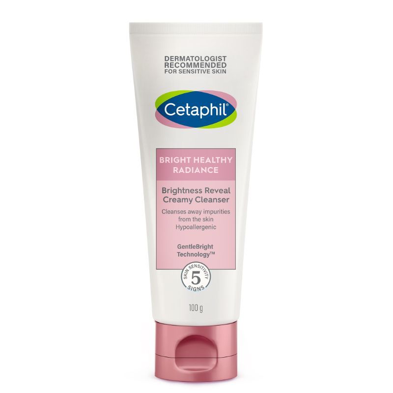 Cetaphil Bright Healthy Radiance Brightness Reveal Creamy Cleanser -100gm - Kunchals