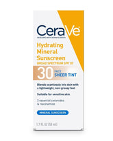 CeraVe Sunscreen with SPF 30 Hydrating Mineral Sunscreen - 50ml