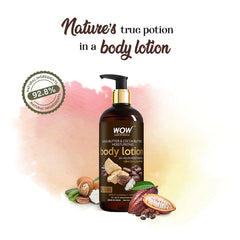Wow skin science shea butter and cocoa butter moisturizing body lotion - 400ml