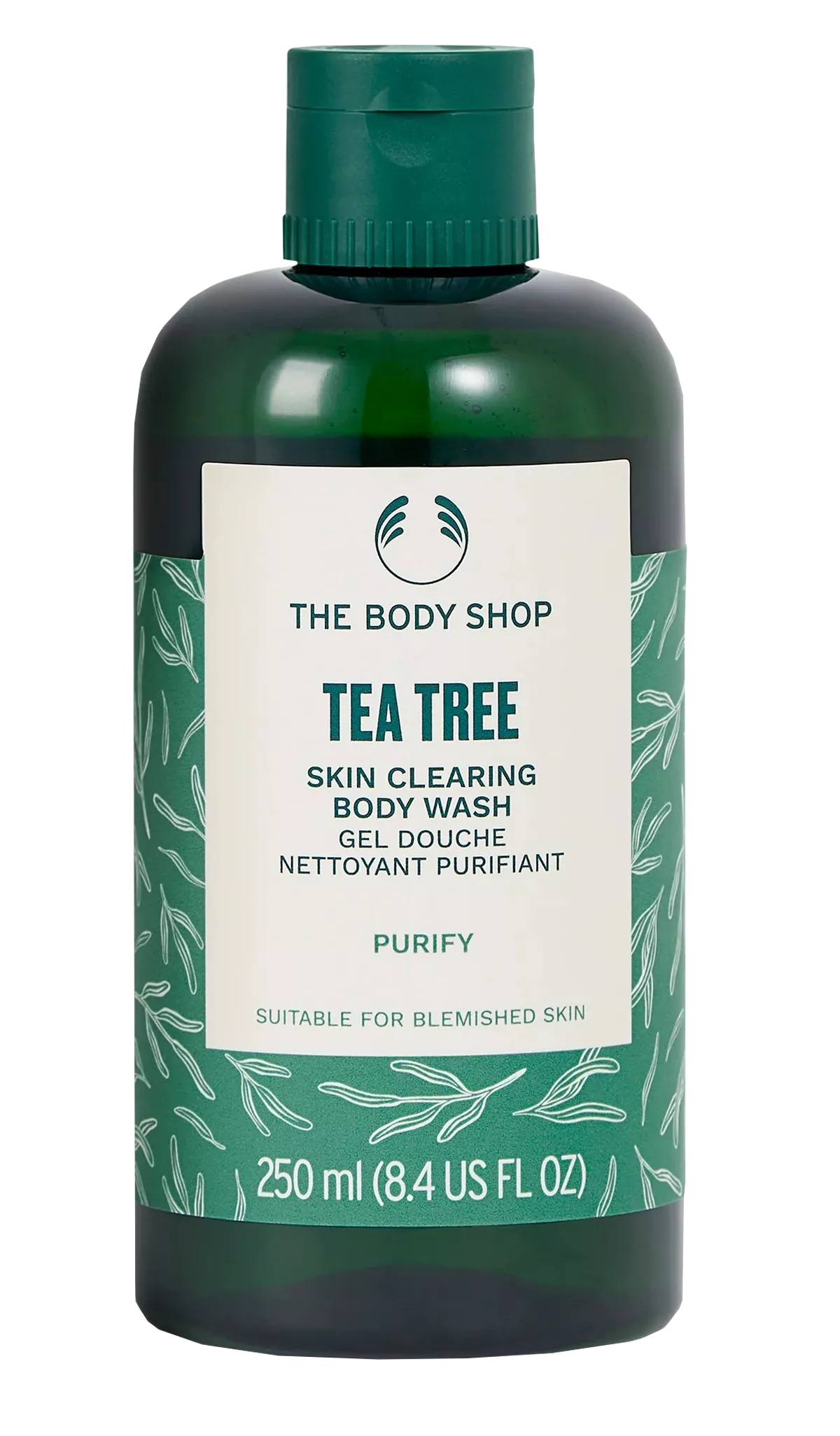 THE BODY SHOP TEA TREE SKIN CLEARING BODY WASH PURIFY 250ML - Kunchals
