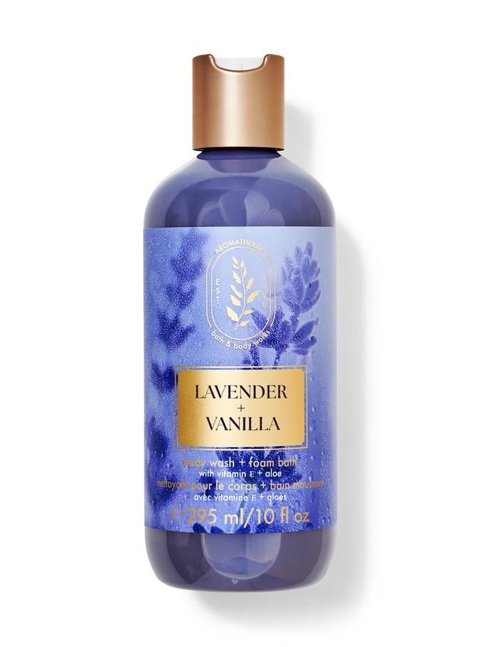 BATH & BODY WORKS LAVENDER VANILLA BODY WASH & FOAM BATH 295