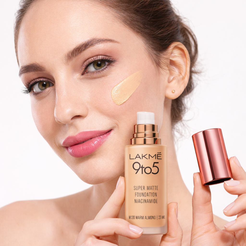 LAKME 9 TO 5 SUPER MATTE FOUNDATION NIACINAMIDE 23ML W180 WA
