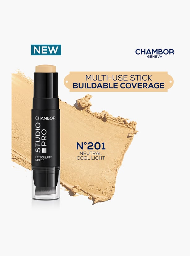 Chambor Studio Pro Le Sculpte SPF 15 Foundation Stick – 201 Neutral Cool Light – 10g