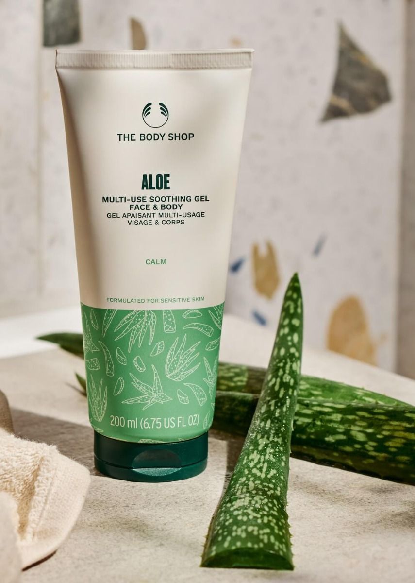 THE BODY SHOP ALOE MULTI UE SOOTHING GEL FACE & BODY CALM 20