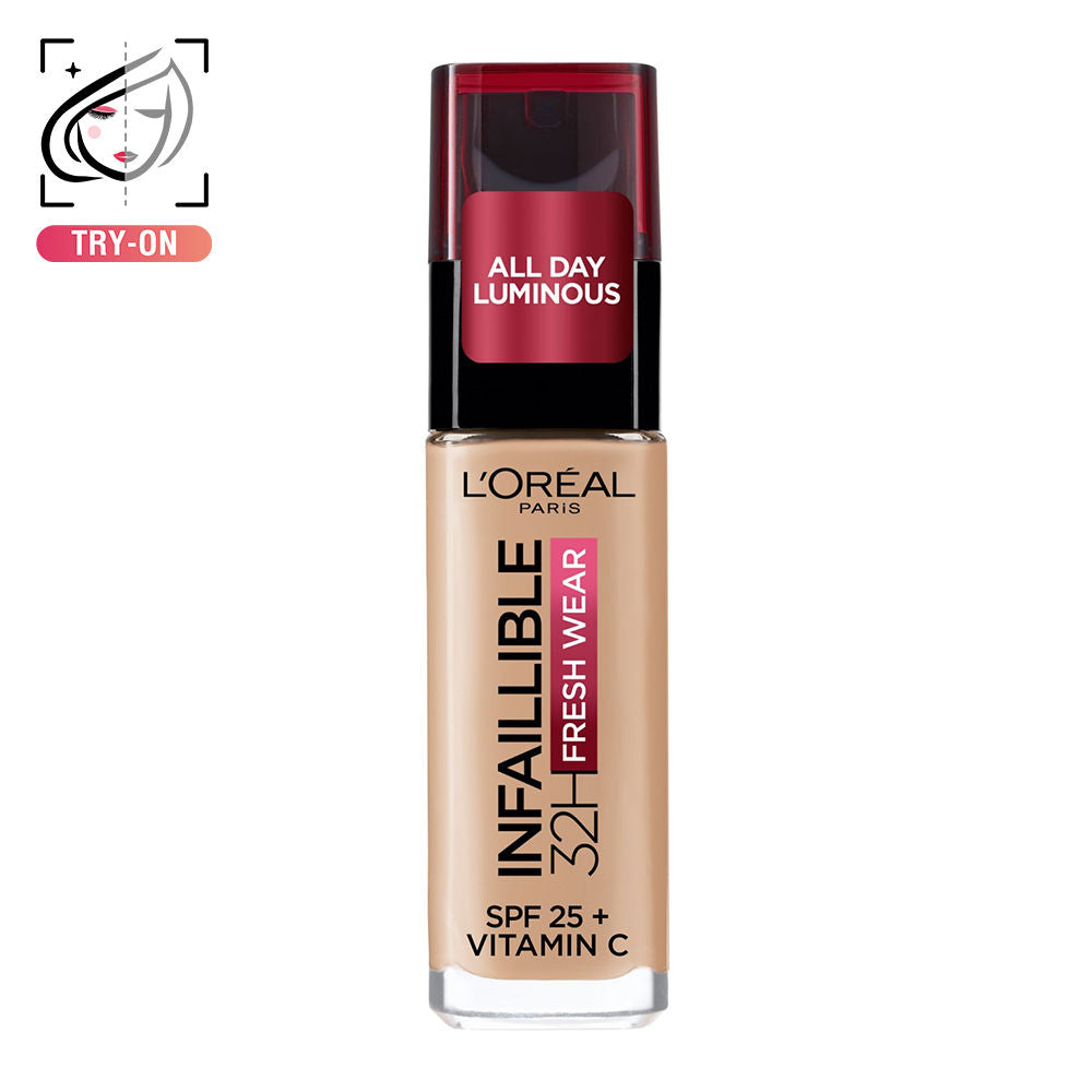 L'oreal Paris 24H Fresh Wear Infallible Foundation (125 Natural Beige)