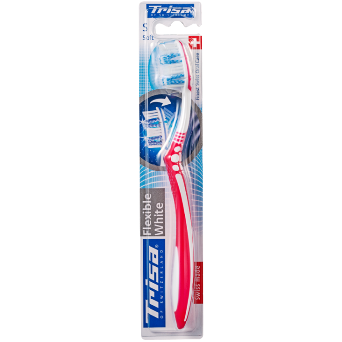 TRISA FLEXIBLE WHITE SOFT TOOTH BRUSH