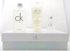 CK One by Calvin Klein 3.3 oz & 0.5 oz EDT Spray + 3.3 oz Body Wash. New SET