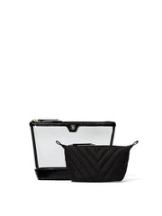 VICTORIA 2-PIECE MAKEUP BAG BLACK 11241159005J