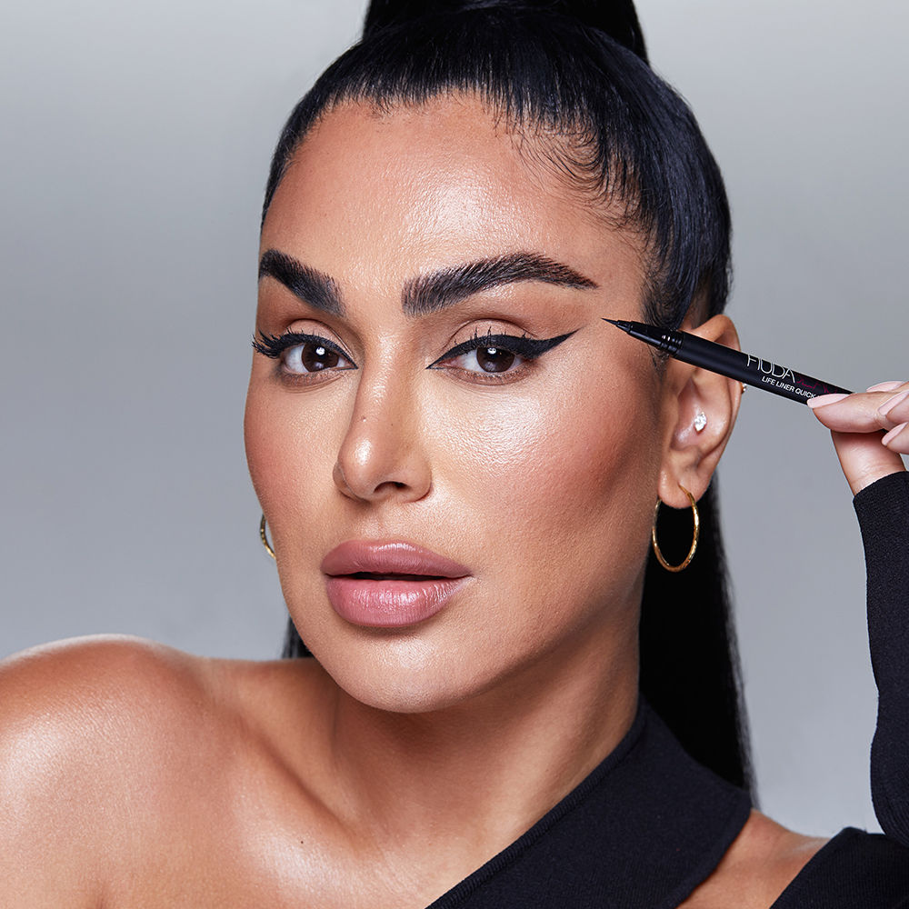 HUDA BEAUTY Life Liner Quick 'N Easy Precision Liquid Eye Liner - Extreme Black