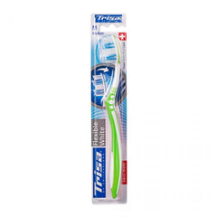 TRISA Flexible White Toothbrush (Medium)